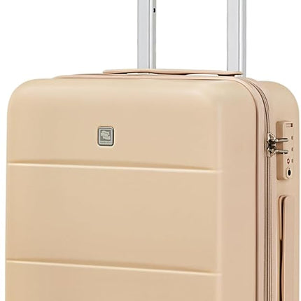 Hanke 20in Carry On Luggage 22x14x9 Airline Approved Lightweight Cuba Sand