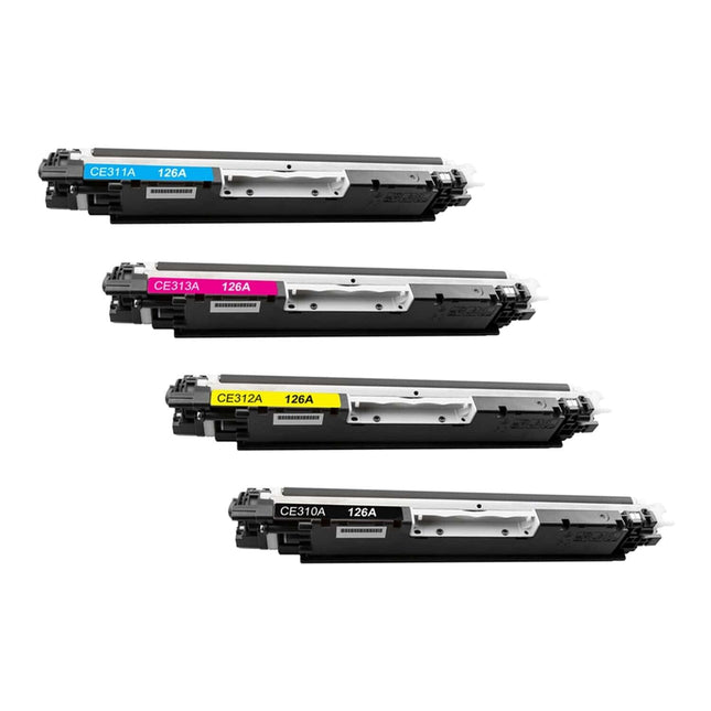 TOPINK TP-126A/130A(U) 4 Pack Toner Cartridge - Color and Black