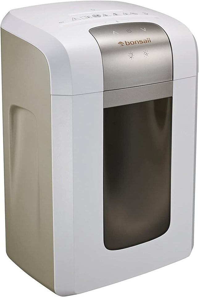 Bonsaii 4S23 8-Sheet Micro-Cut P-5 High Security Shredder (WHITE)