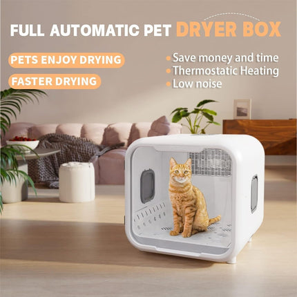 Automatic Pet Dryer Box Cats Small Dogs Size 71L  Quiet Petjc PVEVTV