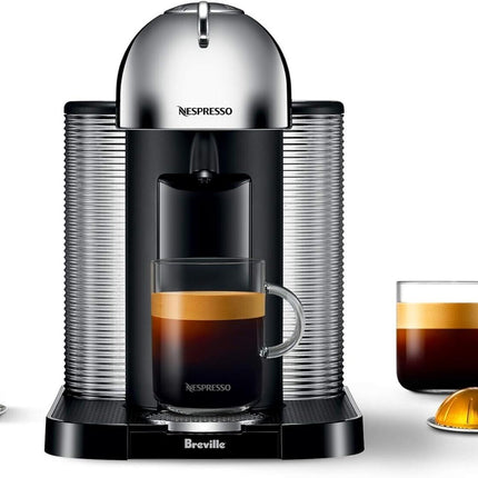 Nespresso Vertuo Chrome Coffee Maker and Espresso Machine by Breville No Box