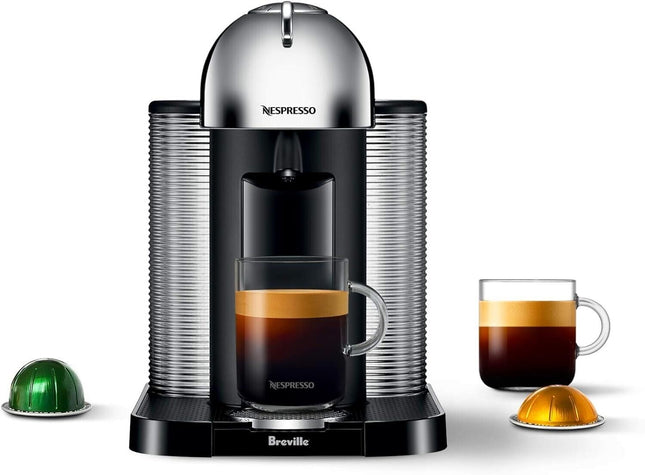 Nespresso Vertuo Chrome Coffee Maker and Espresso Machine by Breville No Box