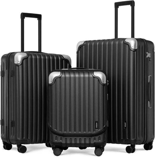 LEVEL8 Grace Luggage Sets Hardshell Suitcase with Wheels, Sturdy Large Suitcase